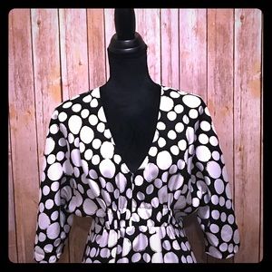 Michael by Michael Kors A Line Navy Dress